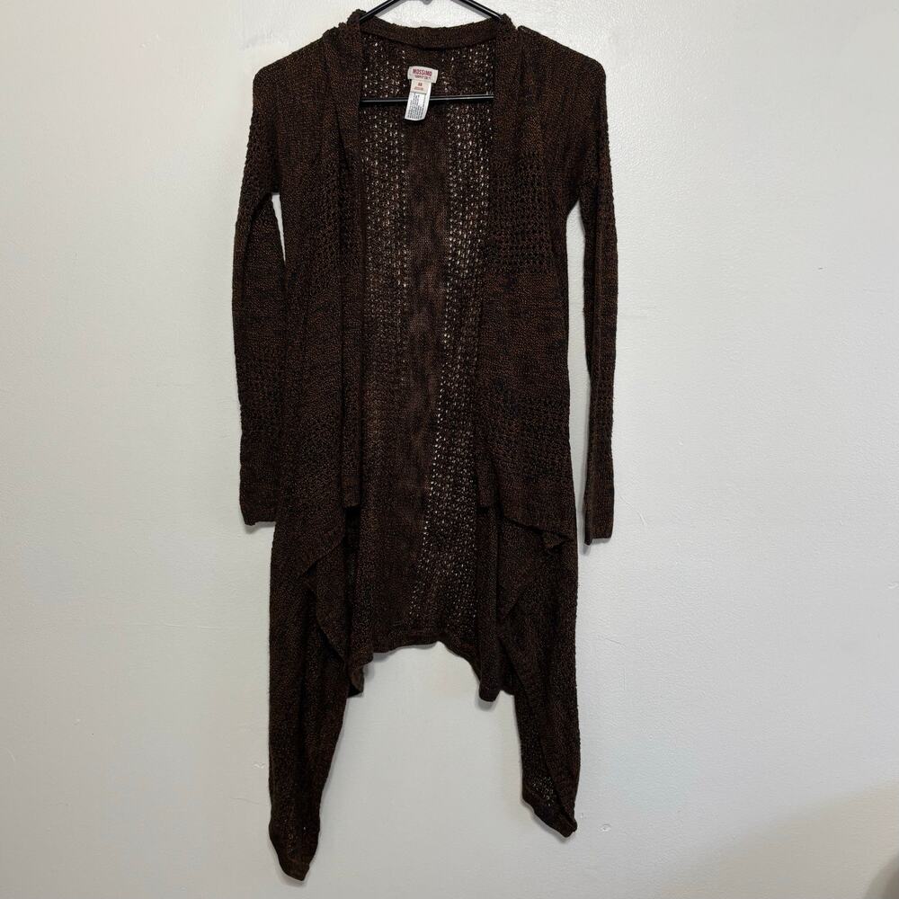Mossimo Loose Fit Open Front Crocheted Cardigan Size XS